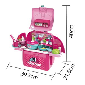 ست اسباب بازی آشپزخانه کوله پشتی kitchen Set 2 in 1_اسباب بازی